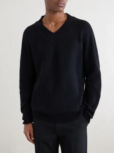 John Smedley Carden Recycled-Cashmere and Wool-Blend Sweater - Men | Thumbnail 3 John Smedley Carden Recycled-Cashmere and Wool-Blend Sweater - Men | Thumbnail 3