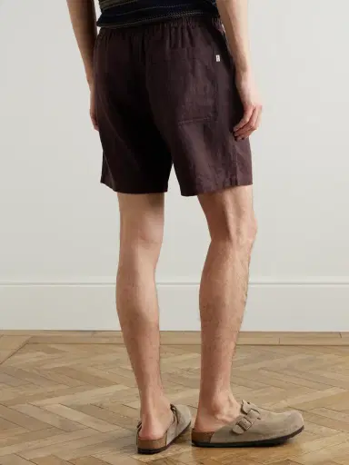 NN07 Gregor 1454 Straight-Leg Linen Drawstring Shorts - Men | Thumbnail 4 NN07 Gregor 1454 Straight-Leg Linen Drawstring Shorts - Men | Thumbnail 4