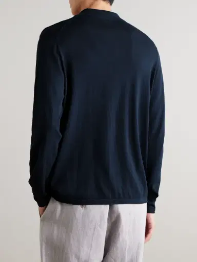 NN07 Sammy 60047 Cotton and Silk-Blend Polo Shirt - Men | Thumbnail 4 NN07 Sammy 60047 Cotton and Silk-Blend Polo Shirt - Men | Thumbnail 4