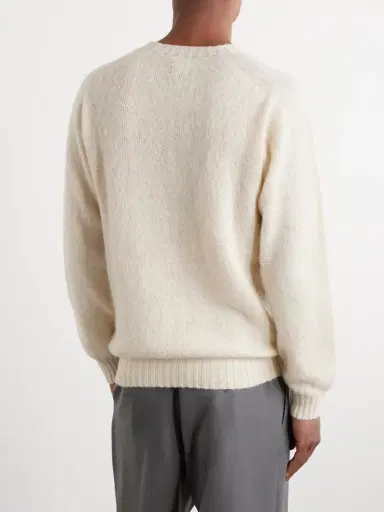 Drake's Brushed Shetland Wool Sweater - Men | Thumbnail 4 Drake's Brushed Shetland Wool Sweater - Men | Thumbnail 4