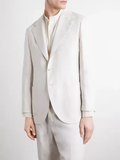 Brunello Cucinelli Linen-Twill Suit Jacket - Men | Thumbnail 3 Brunello Cucinelli Linen-Twill Suit Jacket - Men | Thumbnail 3