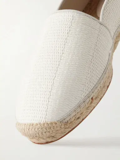 Brunello Cucinelli Leather-Trimmed Woven Raffia Espadrilles - Men | Thumbnail 4 Brunello Cucinelli Leather-Trimmed Woven Raffia Espadrilles - Men | Thumbnail 4