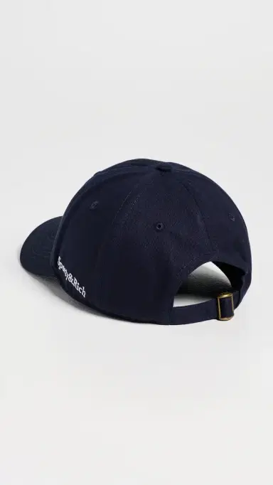 Sporty & Rich NY Crest Cap Dark Navy White One Size | Thumbnail 4 Sporty & Rich NY Crest Cap Dark Navy White One Size | Thumbnail 4