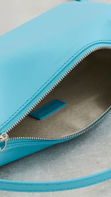 Courrèges Soft Leather Camera Bag Aqua One Size | Thumbnail 6 Courrèges Soft Leather Camera Bag Aqua One Size | Thumbnail 6