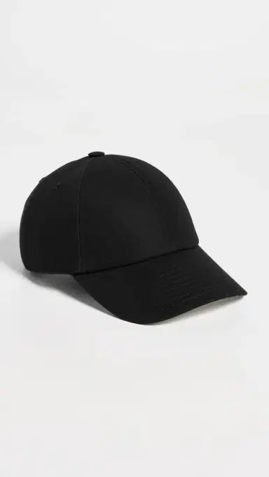 Courrèges Signature Cotton Cap Black One Size | Thumbnail 3 Courrèges Signature Cotton Cap Black One Size | Thumbnail 3