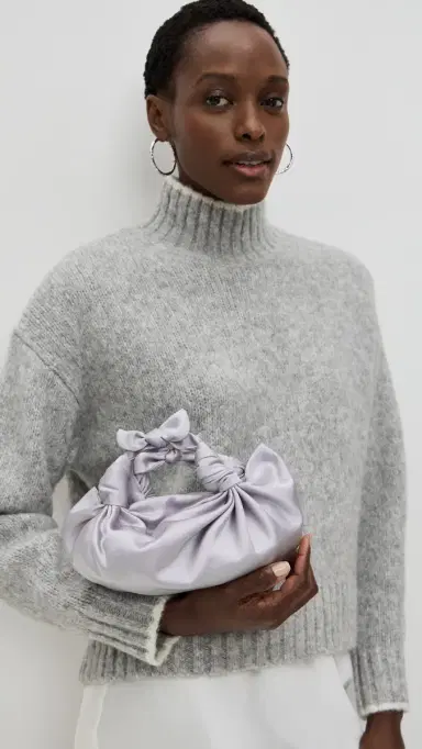 NLA Collection Knot Bag Silver One Size | Thumbnail 3 NLA Collection Knot Bag Silver One Size | Thumbnail 3