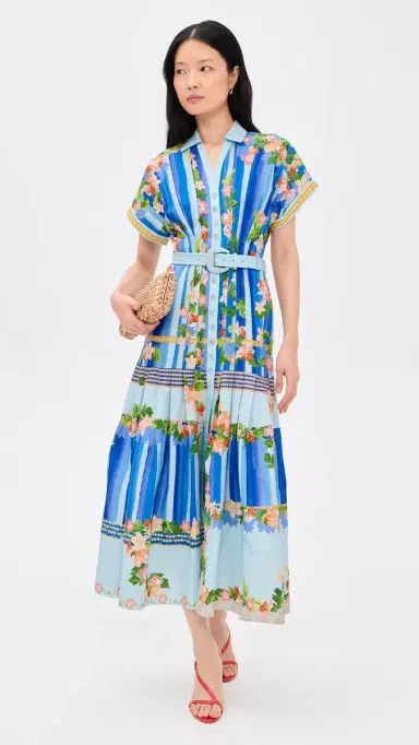 SALONI Riya B Dress Floral River Plmt | Thumbnail 2 SALONI Riya B Dress Floral River Plmt | Thumbnail 2