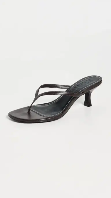 Staud Freja Kitten Heel Sandals Espresso 36 | Thumbnail 2 Staud Freja Kitten Heel Sandals Espresso 36 | Thumbnail 2