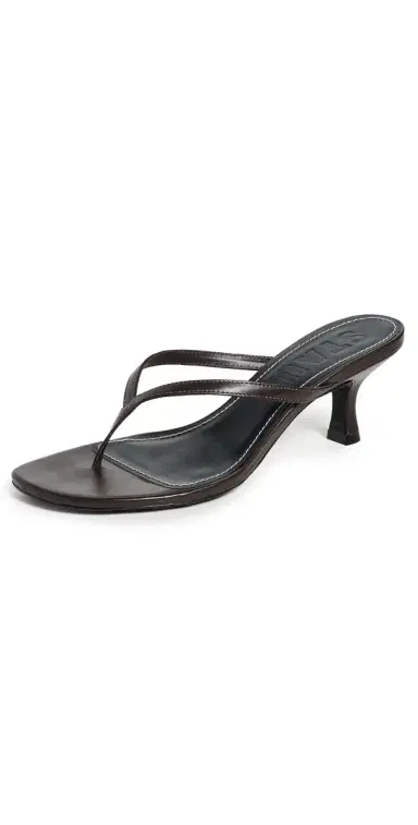 Staud Freja Kitten Heel Sandals Espresso 36 | Thumbnail 1 Staud Freja Kitten Heel Sandals Espresso 36 | Thumbnail 1