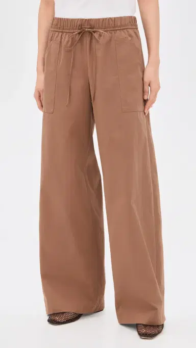 Vince Cotton Drawstring Pants Almondine | Thumbnail 2 Vince Cotton Drawstring Pants Almondine | Thumbnail 2