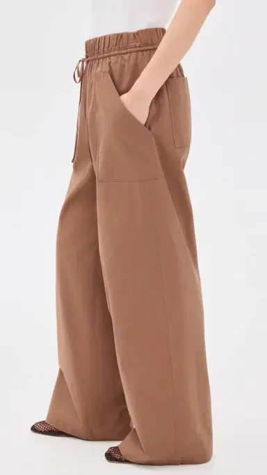 Vince Cotton Drawstring Pants Almondine | Thumbnail 4 Vince Cotton Drawstring Pants Almondine | Thumbnail 4