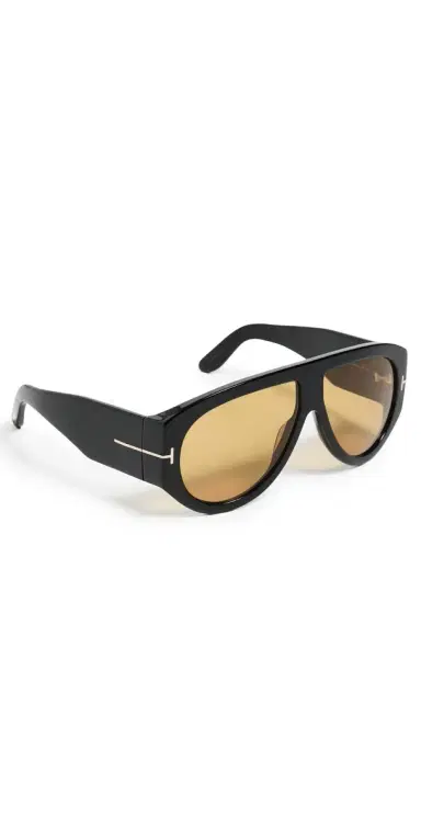 Tom Ford Bronson Sunglasses Shiny Black One Size | Thumbnail 1 Tom Ford Bronson Sunglasses Shiny Black One Size | Thumbnail 1