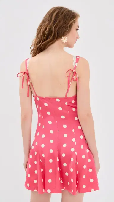 For Love & Lemons illian Mini Dress Pink | Thumbnail 3 For Love & Lemons illian Mini Dress Pink | Thumbnail 3
