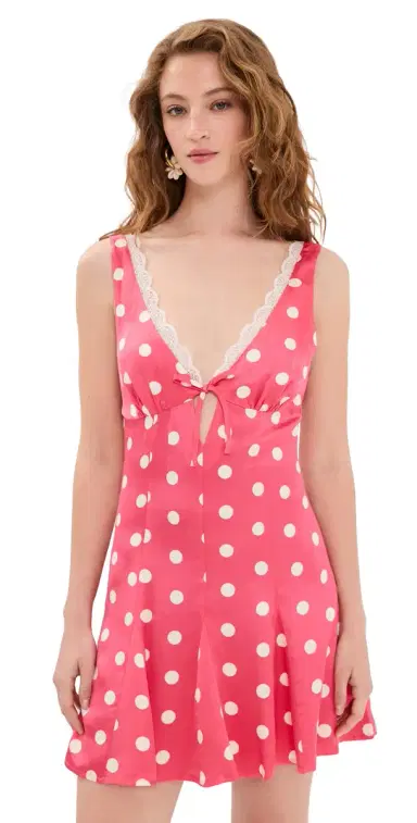 For Love & Lemons illian Mini Dress Pink | Thumbnail 1 For Love & Lemons illian Mini Dress Pink | Thumbnail 1