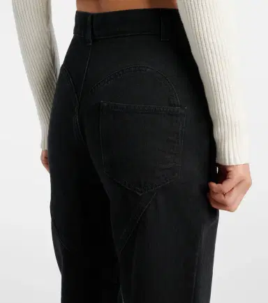 Area Crystal-embellished straight jeans | Thumbnail 2 Area Crystal-embellished straight jeans | Thumbnail 2
