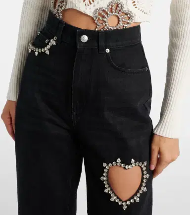 Area Crystal-embellished straight jeans | Thumbnail 4 Area Crystal-embellished straight jeans | Thumbnail 4
