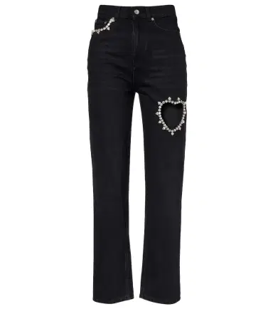 Area Crystal-embellished straight jeans | Thumbnail 1 Area Crystal-embellished straight jeans | Thumbnail 1
