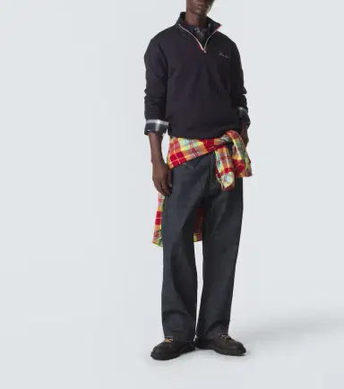 Moncler Cotton jersey half-zip sweatshirt | Thumbnail 3 Moncler Cotton jersey half-zip sweatshirt | Thumbnail 3