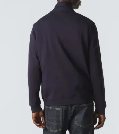 Moncler Cotton jersey half-zip sweatshirt | Thumbnail 4 Moncler Cotton jersey half-zip sweatshirt | Thumbnail 4