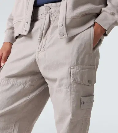 Stone Island Cotton and linen canvas cargo pants | Thumbnail 3 Stone Island Cotton and linen canvas cargo pants | Thumbnail 3