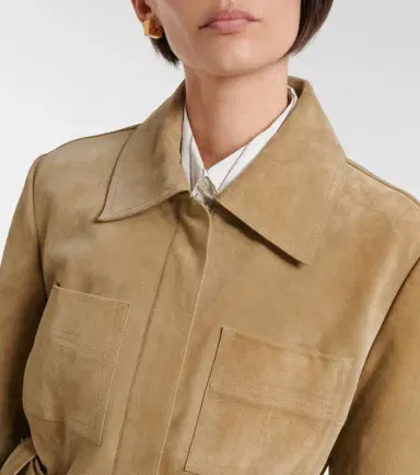 Tory Burch Belted suede jacket | Thumbnail 4 Tory Burch Belted suede jacket | Thumbnail 4