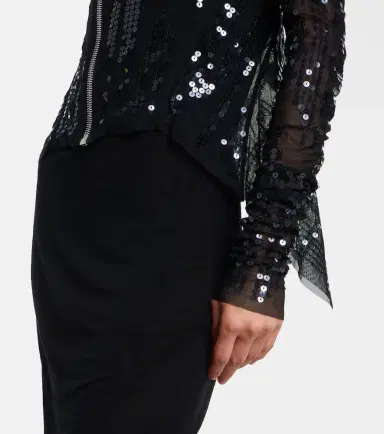 Rick Owens Gary sequined tulle jacket | Thumbnail 2 Rick Owens Gary sequined tulle jacket | Thumbnail 2