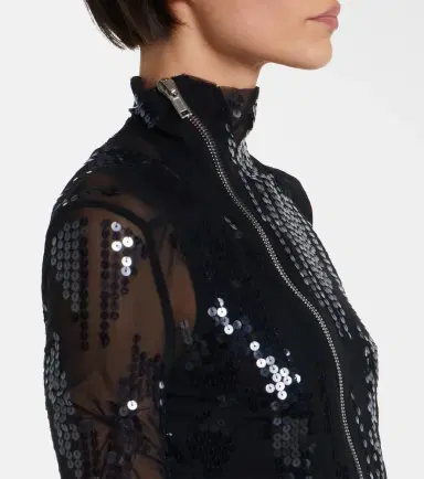 Rick Owens Gary sequined tulle jacket | Thumbnail 4 Rick Owens Gary sequined tulle jacket | Thumbnail 4