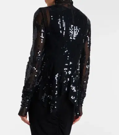 Rick Owens Gary sequined tulle jacket | Thumbnail 6 Rick Owens Gary sequined tulle jacket | Thumbnail 6