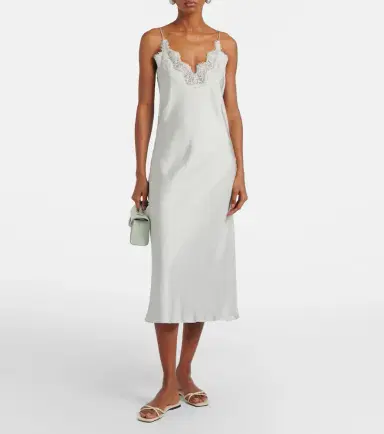 RÓHE Róhe Lace-trimmed silk slip dress | Thumbnail 2 RÓHE Róhe Lace-trimmed silk slip dress | Thumbnail 2