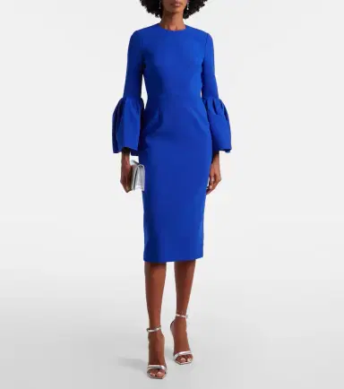 Roksanda Margot crêpe midi dress | Thumbnail 2 Roksanda Margot crêpe midi dress | Thumbnail 2