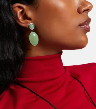 Jennifer Behr Ruthie embellished drop earrings | Thumbnail 5 Jennifer Behr Ruthie embellished drop earrings | Thumbnail 5