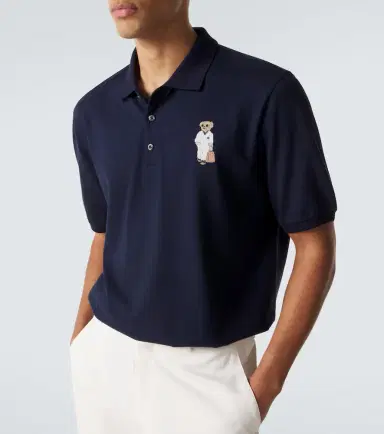 Ralph Lauren Purple Label Embroidered cotton and cashmere polo shirt | Thumbnail 2 Ralph Lauren Purple Label Embroidered cotton and cashmere polo shirt | Thumbnail 2