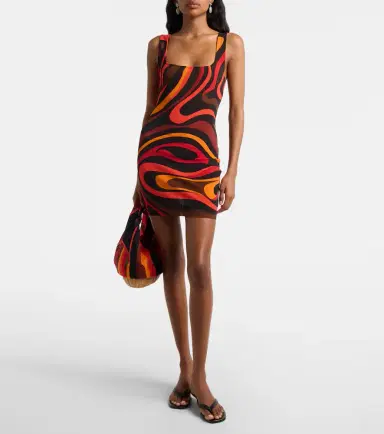 Pucci Marmo draped minidress | Thumbnail 3 Pucci Marmo draped minidress | Thumbnail 3