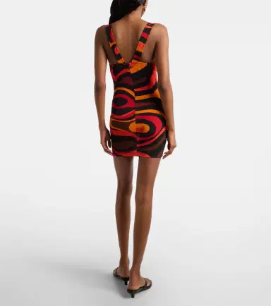 Pucci Marmo draped minidress | Thumbnail 4 Pucci Marmo draped minidress | Thumbnail 4