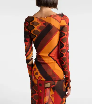Pucci Vivara tulle crop top | Thumbnail 2 Pucci Vivara tulle crop top | Thumbnail 2