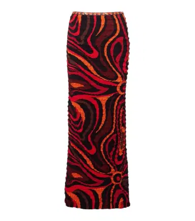 Pucci Occhi smocked maxi skirt | Thumbnail 1 Pucci Occhi smocked maxi skirt | Thumbnail 1
