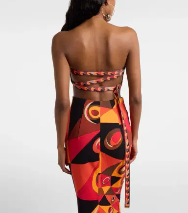 Pucci Manuba cotton bandeau top | Thumbnail 3 Pucci Manuba cotton bandeau top | Thumbnail 3