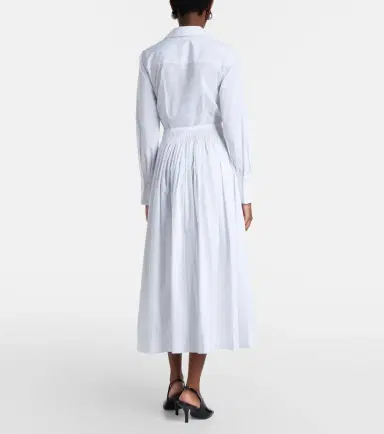 Joseph Kathe cotton poplin midi dress | Thumbnail 4 Joseph Kathe cotton poplin midi dress | Thumbnail 4