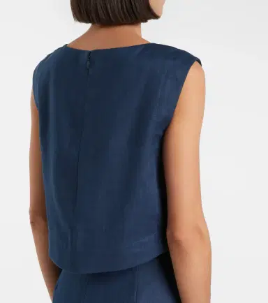 Posse Martina linen crop top | Thumbnail 5 Posse Martina linen crop top | Thumbnail 5