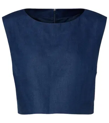 Posse Martina linen crop top | Thumbnail 1 Posse Martina linen crop top | Thumbnail 1