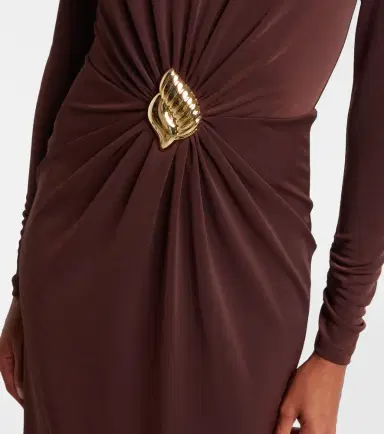 Rebecca Vallance Embellished gathered jersey gown | Thumbnail 3 Rebecca Vallance Embellished gathered jersey gown | Thumbnail 3