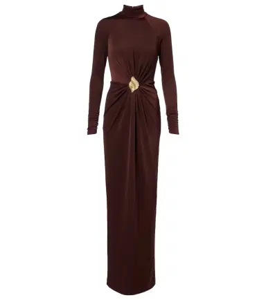 Rebecca Vallance Embellished gathered jersey gown | Thumbnail 1 Rebecca Vallance Embellished gathered jersey gown | Thumbnail 1