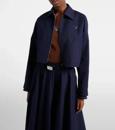 Prada Poplin blouson jacket | Thumbnail 3 Prada Poplin blouson jacket | Thumbnail 3