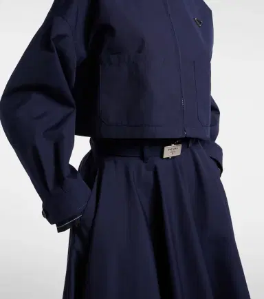 Prada Poplin blouson jacket | Thumbnail 5 Prada Poplin blouson jacket | Thumbnail 5