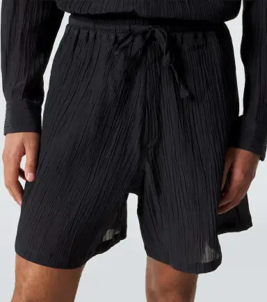 Umit Benan Julian linen and cotton shorts | Thumbnail 4 Umit Benan Julian linen and cotton shorts | Thumbnail 4