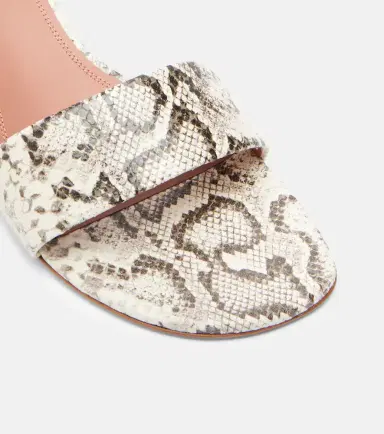 Amina Muaddi Andreea snake-print leather mules | Thumbnail 4 Amina Muaddi Andreea snake-print leather mules | Thumbnail 4