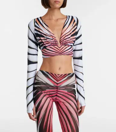 Roberto Cavalli Printed crop top | Thumbnail 3 Roberto Cavalli Printed crop top | Thumbnail 3