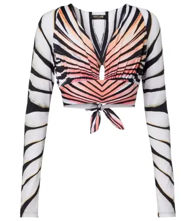 Roberto Cavalli Printed crop top | Thumbnail 1 Roberto Cavalli Printed crop top | Thumbnail 1
