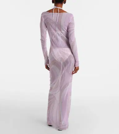 Pucci Iride sheer tulle maxi dress | Thumbnail 2 Pucci Iride sheer tulle maxi dress | Thumbnail 2