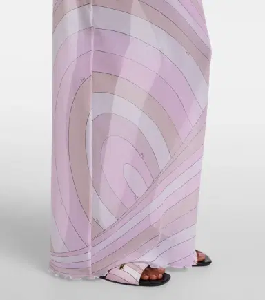Pucci Iride sheer tulle maxi dress | Thumbnail 4 Pucci Iride sheer tulle maxi dress | Thumbnail 4